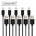 Rattan mnbvb 6 Feet / 2 Meter Lightning to USB Charging Cable - Pack of 5