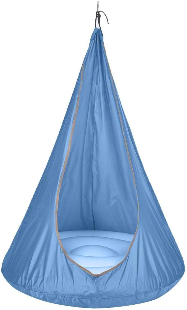 xlcukx Hanging Chair Sensory Swing for Kids Children's Amusement Park Cloth Bag Swing Rehabilitation Training Indoor Play Equipment Gift Cloth Hammock