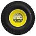 MARASTAR 21424 20X8.00-8 Rear Tire Assembly Replacement Compatible with John Deere Riding Mowers, 1 Pack, Yellow