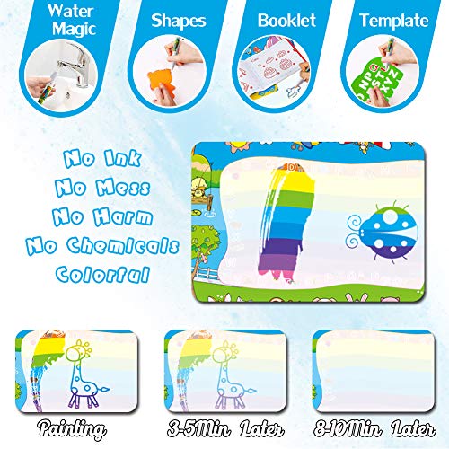 image for Kulariworld Water Drawing Mat Kids Toys Large Size 8 Colors Aqua Magic