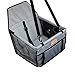 WOpet Deluxe Portable Pet Dog Car Booster Seat with Clip-On Safety Leash and Zipper Storage Pocket (1612.69.5)