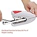 Bonsaii Stand Up Stapler, Reduced 50% Effort, 20 Sheets Capacity, Compact, School, Work or Business, Red/White(G8749)