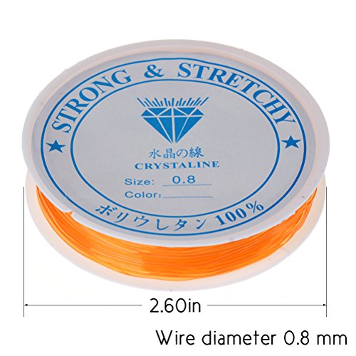 Elastic Beading Thread Jewelry Bracelet Crystal String Cord Stretch Polyester String (8 m0.8mm) 10 Rolls Random Color - Thumbnail 4