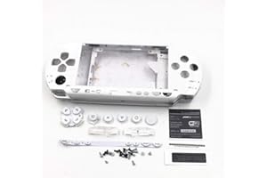 Housing Shell Case Cover Skin Full Housing Replacement for PSP 1000 Game Console (White)
