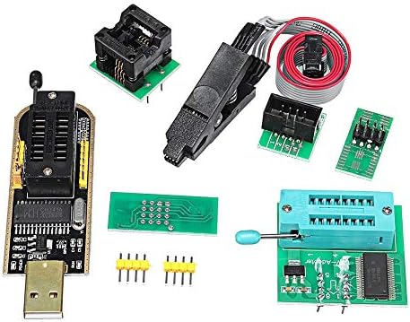 InvocBL Set of 4 EEPROM BIOS USB Programmer Burner Flash Chip Clip SOIC8 Adapter CH341A 24 25