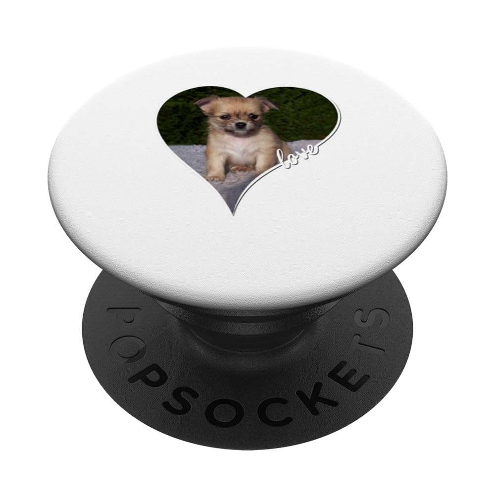 I Love My Chihuahua Dog Puppy Pet Lover Gifts PopSockets Swappable PopGrip