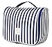 7Senses Large Capacity Travel Bag - Unisex Adult Toiletry Kit, Navy Blue