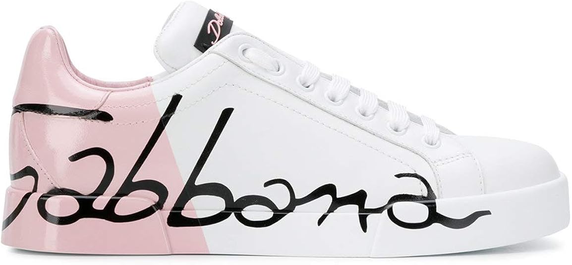 Dolce E Gabbana Zapatillas para Mujer Blanco y Rosa IT Marke Größe