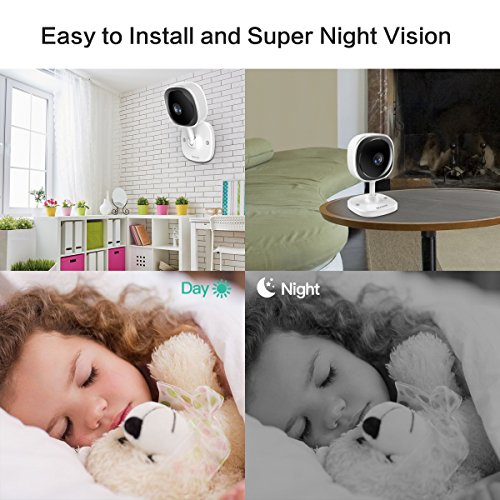 [Full HD] 1080P Wireless Security Camera,NexTrend 180 Degree Panoramic IP Camera Two-Way Audio, Motion Detection,Cloud Storage,Night Vision for Home/Office/Baby/Pet Monitor,Work on Phone,PC-4 Pack - Thumbnail 6