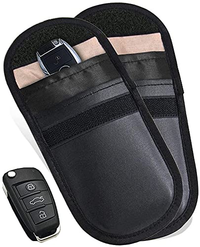 Mayfield Faraday RFID Signal Blocking Pouch x2 – for Car Keys, RFID Blocking, 2 Pack, Key Holder, Key Ring, Anti-Theft, Security, Keyless Entry Protection…