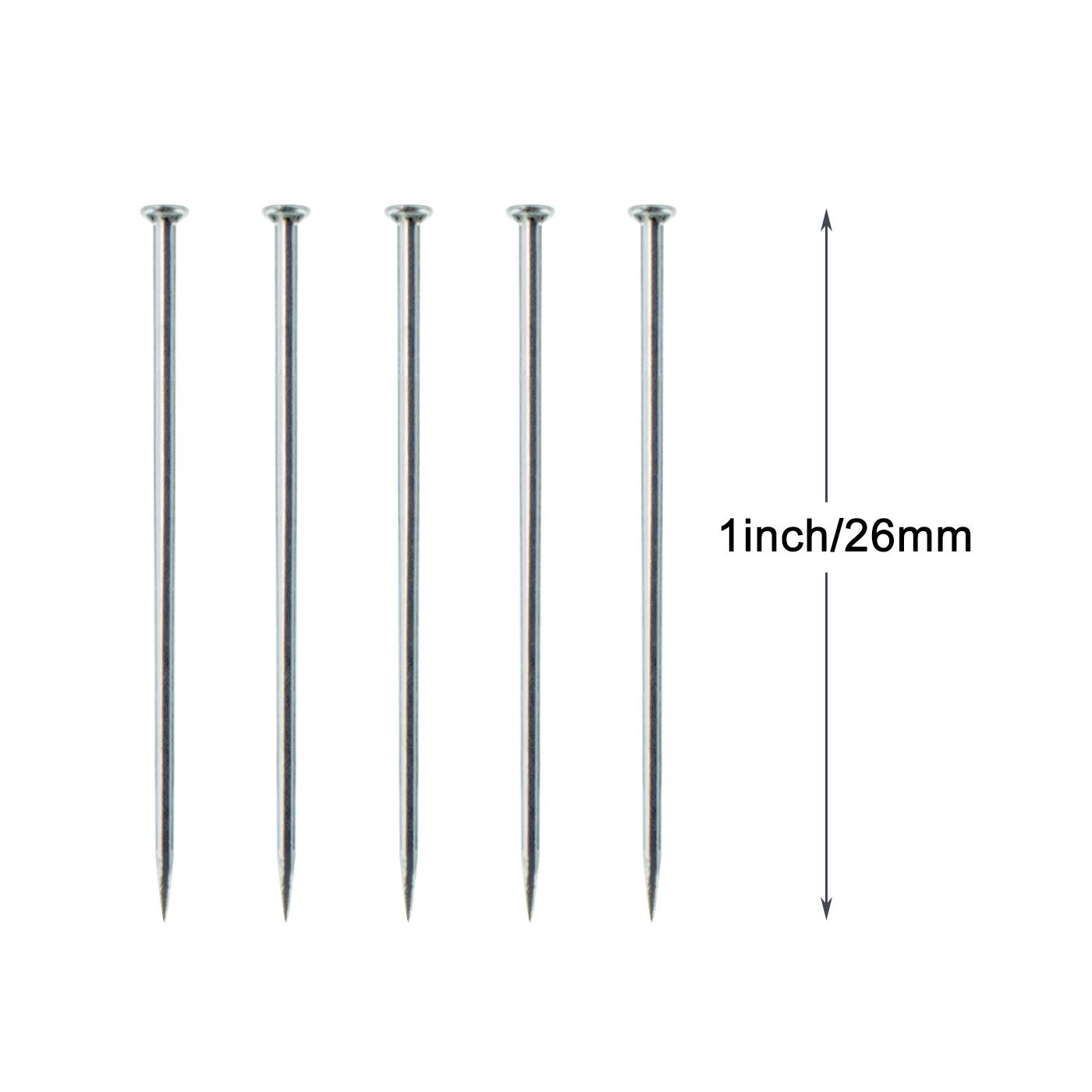 MEVKXLANT 4000 Pieces Head Pins Fine Stainless Steel Pin Dressmaker Pins Fine Satin Pin for Sewing and Craft, Jewelry Making 1 1/16 Inch