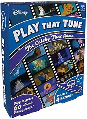 Disney Inspired Play That Tune Game Music Guessing Quiz Fun Musical Family Dinner Party Card Game Inc 4 Kazoos Guess The Catchy Tunes Buy Online At Best Price In Uae Amazon Ae amazon ae