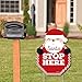 Big Dot of Happiness Jolly Santa Claus - Santa Stop Here Yard Sign - Christmas Welcome Yard Sign