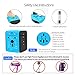 Universal Travel Adapter Type C 4 USB International Power Plug Converter Wall Charger for UK European EU AU US for 200 Countries (blue) (Does Not Convert Voltage)