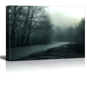 Canvas Prints Wall Art - Beautiful Scenery/Landscape Fog/Misty Morning | Modern Wall Decor/Home Decoration Stretched Gallery Canvas Wrap Giclee Print & Ready to Hang - 12" x 18"