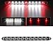 Partsam 1x Truck Trailer Brake Red 3 LED w/Reverse White 8 LED Light Bar Waterproof 15