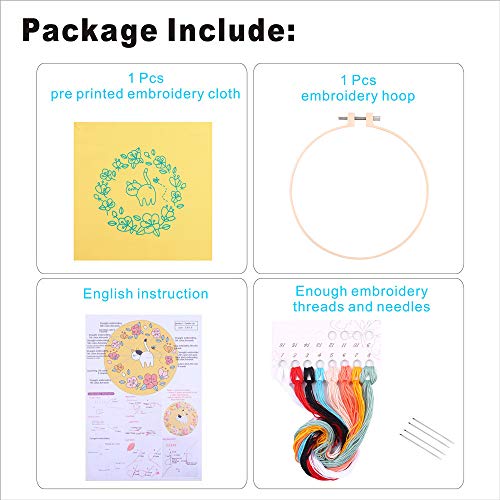 Embroidery Kit Beginners-Cross Stitch Kit Animal Pattern - Thumbnail 3