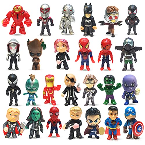 26 Pcs Mini Superheroes Figures for Boys Super Hero Action Sets Toys