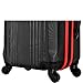 Olympia U.S.A. Apache 3-Piece Expandable Hardside Luggage Set with Spinner Wheels, Black/Purple