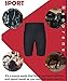 Ursexyly Workout Shorts Bodybuilding Running Training Jogging Cool Dry Baselayer Tights Leggings Pants (Black Sauna Pant, L)