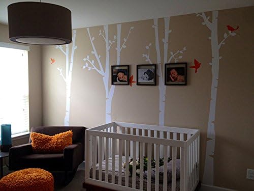Pop Decors PT-0136-1-Vd Beautiful Wall Decal, Birch Trees