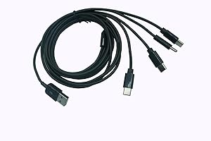 Traovien USB C Splitter Cable, 3.3FT USB 2.0 Type A Male to USB Type C(USB-C) Male 1 to 4 Splitter Cable Data Charge Connecto