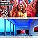 Battery Powered Led Strip Lights 32.8ft, 2x16.4ft USB/Battery Operated RGB LED Lights Birthday Christmas Gift with Remote for TV Backlight, Bedroom, Camping