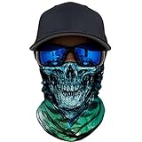 AXBXCX Skull Skeleton Outdoor Ghost Face Mask Bandana Festivals Raves Halloween