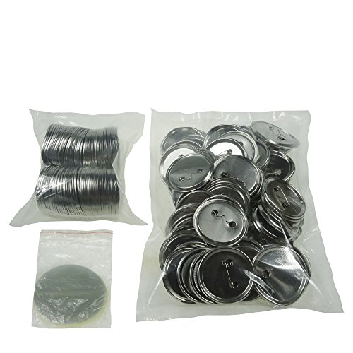 Sunshine 58mm Blank Badges & Buttons Parts for Badge & Button Making Machine (Holland-Pin Metal-Back 100sets) - Thumbnail 3