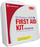 Genuine First Aid 50 Person 2009 Ansi Plus First Aid Kit Weatherproof Plastic