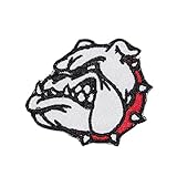 SBD1 Bulldog iron-on Patch embroidered Applique English Dog Canine Mastiff Craft