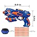 Electric Shooting Targets, Hover Shooting Target Compatible with Nerf Targets with 2 Pcs Blaster Guns, Air Powered Refill Darts, 60 Pcs Refill Foam Darts and 2 Pcs Wrist Band for Boys or Girls