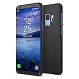 Maxboost Galaxy S9 Case mSnap Series Samsung Galaxy S9 Case Anti-Slip Matte Coating for Excellent Grip/Scratch Resistant Thin Snap Protective Hard Phone Covers 2018 [Black]