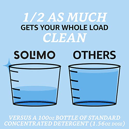 Amazon Brand - Solimo Concentrated Liquid Laundry Detergent, Free & Clear, 128 loads, 96 Fl Oz - Image 7