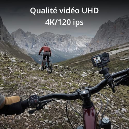 Bundle DJI Osmo Action 4 Essentiel - Caméra d’Action étanche 4K/120 IPS avec capteur 1/1,3 Pouce, des Images saisissantes en Basse lumière, des Couleurs D-Log M 10 Bits, Batterie 1 770 mAh prolongée