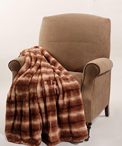 BNF Home Animal Faux Fur Throw Blankets, Chinchilla (50x60)" by BNF Home
