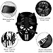 Airsoft Mask Full Face, Halloween Ghost Mask, Tactical Skull Mask with Metal Mesh Eye Protection, Paintball Mask for BB Cs War Game, Cosplay, Masquerade Party