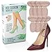 Premium Heel Cushion Pads 8 PCS - Self-Adhesive Shoe Insoles - Soft Gel Shoe Inserts - Blister and Callus Prevention and Protection Heel Pain Relief for Men and Women (Beige)