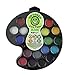 Go Green Face Paint - 16 Washable - Non Toxic Water Based Painting Kit for Kids with The Highest Safety Rating - Works Well with Brushes and Stencils on Many Faces Great for Halloween