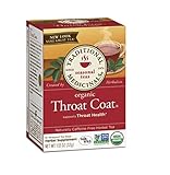 Traditional Medicinals Tea Throat Coat, 16 Bags (Pack of 1)