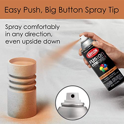 Krylon K02750007 Fusion AllInOne Spray Paint for Indoor/Outdoor Use