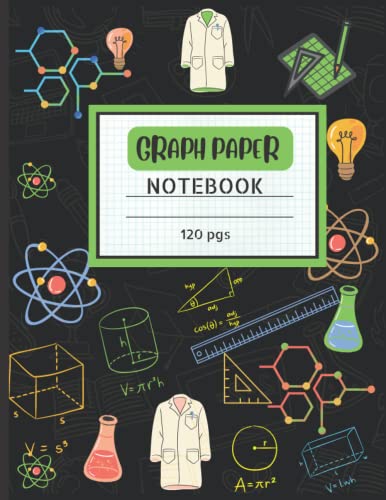 Graph paper notebook (8.5 x 11) science math engineer 120 graph pages