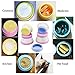 Silicone Travel Cream Jars Cosmetic Containers with Sealed Lids 20ml Per Piece Assorted for Face Hand Body Cream Travel Size Accessories(4 Pack)