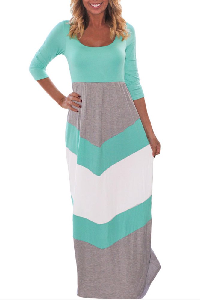 Demetory Women S Long Sleeve Chevron Zig Zag Casual Maxi | Desertcart Belize
