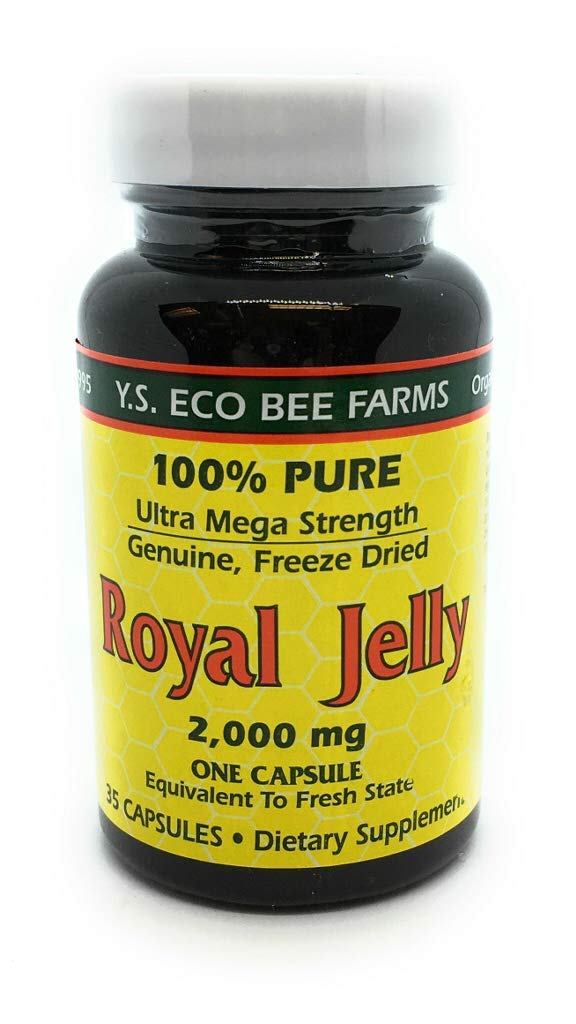 Buy YS Royal Jelly/Honey Bee Royal Jelly, 2000 mg, 35 capsules Online