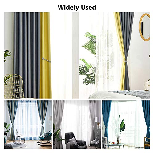 image for GINDOLY Magnetic Curtain Tiebacks, 4Pack Decorative Drape Holdbacks Dr