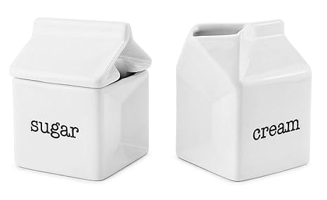Amazon.com: Darware - Juego de azucarero y crema, jarra de ...