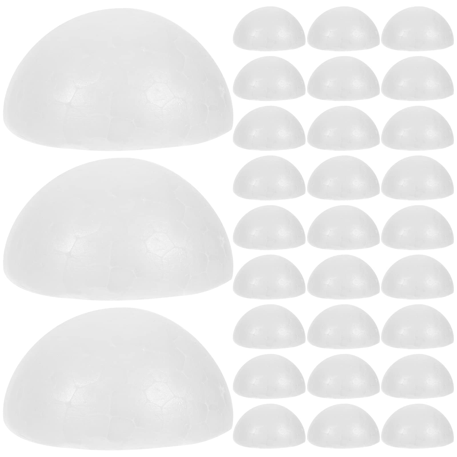 Healifty White Half Foam Ball Polystyrene Half Round Sphere Foam Balls for Arts and Crafts DIY Floral Arrangements Wedding Party Decor 100 Pcs (5cm)