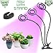 LED Plant Grow Lights, Indoor Grow Light with Stand and Desk Clip, 90 Full Spectrum Bulbs, Auto ON & Off 4/8/12H Timer, 3-Head Adjustable Gooseneck primary
