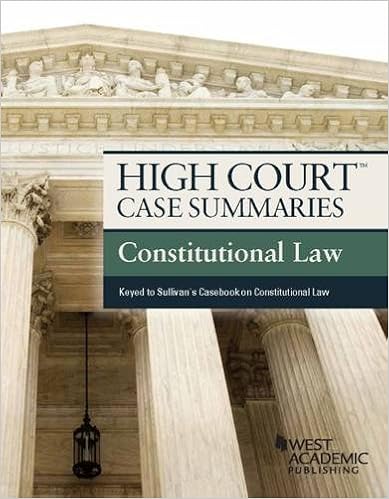 Amazoncom High Court Case Summaries Constitutional Law - 